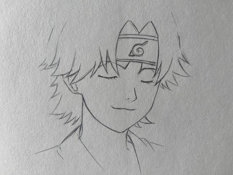 火影忍者怎么画李洛克[图1]