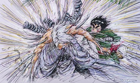 火影忍者怎么画李洛克[图2]