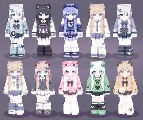 我的世界皮肤怎么展开